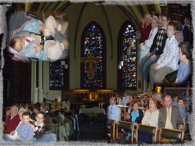 Communion de Massimo le filleul de Thierry
