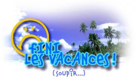Fin des vacances